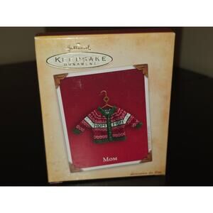 Hallmark - Mom - Holiday Sweater - 2004 Keepsake Ornaments